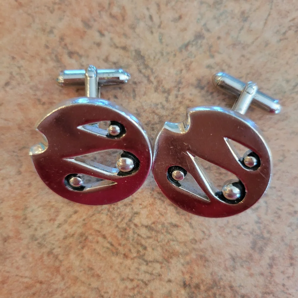 Vintage Cuff Links (2 pr) and Tie Clip ~ MCM ~ SWANK ~ Anson ~ Retro!